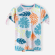 Футболка 5.10.15 Tropic Flow 4I4049 140 см Білий/Зелено-рожевий (5902361986106) - зображення 1