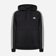 Худі утеплене чоловіче Adidas 3 Stripe Fleece Hoody GK9072 M Черное (4064045329119 ) - зображення 5