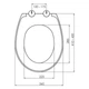 Сидіння для унітаза NKP IPEK 0304 Soft Close+Quick Release термопласт - изображение 7