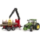 Спецтехника Bruder трактор John Deere 7R 350 с прицепом, краном и бревнами (03154) - изображение 8