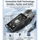 Сетевое зарядное устройство Toocki GAN 65W 2 type-c Black (с кабелем) - изображение 2