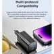 Сетевое зарядное устройство Toocki GAN 65W 2 type-c Black (с кабелем) - изображение 10