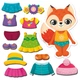 Магнитная игра Одевашка "Лисичка" Vladi Toys VT3204-33 Укр - изображение 1
