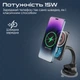 Автодержатель для телефона с беспроводной зарядкой MagSafe Promate LucidMount-15 W Black (lucidmount-15.black) - изображение 4