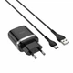 Мережевий зарядний пристрій HOCO C12Q Smart QC3.0 charger set(Type-C) 18W Black - изображение 1