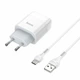 СЗУ Hoco C73A 2xUSB 2.4A/Cable Type-C white - зображення 5