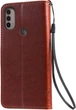 Чехол книжка Motorola E40 (чехол кот и дерево) Brown (30370-30) - изображение 2