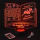 Именной светильник 3D LED ночник учителю,для учителя, подарок на день учителя от учеников (16 цветов свечения) с пультом ДУ под заказ (НЧ0029-1) - изображение 1