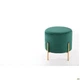 Пуф Mylene Green / Golden Chrom 456*400 Сталь/Текстиль, колір золото/зелений AMF - зображення 7