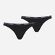 Набор трусиков-бикини Puma Women Bikini 2P 90785111 S 2 шт Black/Various logo colors (8720245260404) - изображение 1