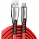 Дата кабель USB 2.0 AM to USB-C 1.0m zinc alloy red ColorWay (CW-CBUC012-RD) - изображение 2