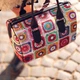 Сумка бочонок Barrel Разноцветная вязка 28x18x17 см - изображение 3