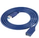 Подовжувач Ewell USB 3.0 AM - AF, 1.5 м, 26 AWG, синій (EW434) - зображення 1
