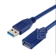 Подовжувач Ewell USB 3.0 AM - AF, 0.5 м, 26 AWG, синій (EW432) - зображення 2