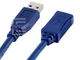 Подовжувач Ewell USB 3.0 AM - AF, 0.5 м, 26 AWG, синій (EW432) - зображення 3