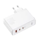 Сетевое зарядное устройство BASEUS GaN5 Pro |1USB/2Type-C, PD/QC, 140W/5A| с кабелем Typc-C 1м. White - изображение 3