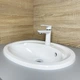 Раковина, умивальник врізний, штучний камінь ADAMANT Comfy Classic White - зображення 3