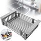 Корзина для кухонної мийки LIDZ 465x230x95мм із нержавіючої сталі сіра LIDZK01G - зображення 4