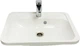 Раковина, умивальник врізний, штучний камінь ADAMANT Option Classic White 550x430 - зображення 1