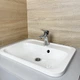 Раковина, умивальник врізний, штучний камінь ADAMANT Option Classic White 550x430 - зображення 4