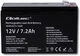 Акумуляторна батарея Qoltec AGM 12V-7.2Ah max. 108A (53062) - зображення 1