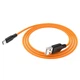 Кабель для зарядки Hoco - X21 Plus Silicone USB на Type-C (1 метр, 2.4А, оплетка TPE, тайп си) - Черный Оранжевый - изображение 2