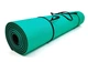 Коврик для йоги и фитнеса EasyFit TPE+TC 6 мм двухслойный мятный-черный - изображение 2