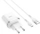 Мережевий зарядний пристрій Hoco C12Q 3.0A microUSB білий - изображение 1