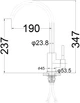 Смеситель-кран кухонный SILVER Basis SLIN0486BL - изображение 2