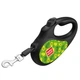 Поводок-рулетка для собак WAUDOG R-leash рисунок Авокадо L до 50 кг 5 м светоотражающая лента Black (8126-0048-01) - изображение 3