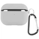 Силиконовый футляр с микрофиброй для наушников Airpods Pro 2 / Pro Серый / Stone - изображение 1