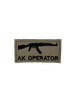 Шеврон на липучці Ak Operator АК-Оператор 8см х 4см койот (12078) - зображення 1