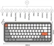 Беспроводная клавиатура Ajazz 308I мини-клавиатура с 84 клавишами, технология беспроводного подключения Bluetooth 2,4 ГГц. Цвет - Серый, С американской раскладкой - изображение 6