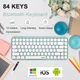 Бездротова клавіатура Ajazz 308I міні-клавіатура з 84 клавішами, технологія бездротового підключення Bluetooth 2,4 ГГц. Колір - Зелений, З американською розкладкою - зображення 8