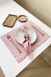 Салфетки из хлопка TouchableLinen 1 шт Розовый Хлопковые салфетки для сервировки стола 20х20 см - изображение 2