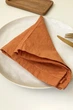 Салфетки из хлопка TouchableLinen 1 шт Светло терракотовый Хлопковые салфетки для сервировки стола 45х45 см - изображение 4