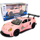 Игрушечная машинка металлическая Porsche 911 «АвтоЕксперт» Порше гоночная розовый звук свет 15*4*6 см (70625) - изображение 1