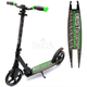 Самокат двухколесный Best Scooter, зеленый, тормоз со светом, PU 20 см, до 100 кг, (86125) - изображение 1