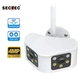 Широкоугольная ip камера 4mp wifi с углом обзора 180 град панорамная - изображение 1