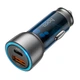 Автомобильное зарядное устройство в прикуриватель Hoco NZ8 |1USB/1Type-C, QC/PD, 43W/3A| с кабелем Type-C 1м - изображение 3