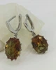 Серьги из серебра с султанитом ( 096453/82) - изображение 1