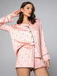 Піжама (сорочка + шорти) Aruelle Mona pajama short M Рожева (5904541435039) - зображення 4