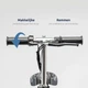 Дитячий електросамокат E-Scooter з сидінням 12-14 км/ч чорний - изображение 3