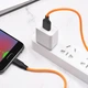 Кабель HOCO X21 Plus USB Micro 2.4A, 1m, silicone, silicone connectors, Black+Orange (6931474711908) - зображення 2
