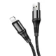 Кабель Hoco X50 Excellent charging data cable for Lightning Black - зображення 1
