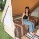 Плед ковдра Naturehike Outdoor Warm Geometric NH20FS036 коричневий - зображення 5