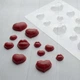 Пластиковая форма (молд) "Сердце 11" для шоколада, 2 см, 3 см, 4 см. - изображение 1