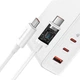 Сетевое зарядное устройство Baseus GaN5 Pro 3 порта, USB + Type-C 140W + кабель Type-C/Type-C 1М (CCGP100202) - изображение 4