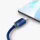 Кабель Baseus Crystal Shine USB 2.0 to Type-C 100W 2M Синий (CAJY000503) - изображение 5