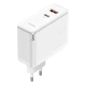 Мережевий зарядний пристрій Baseus GaN5 Pro Fast Charger C+U 100W EU White (With Mini White Cable Type-C to Type-C 100W(20V/5A) 1m White） (CCGP090202) - зображення 5